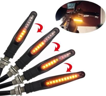 Running LED KTM Style Indicators for Universal All Bike Models (Amber, Pack of 4) - Biker.Store - www.biker.store