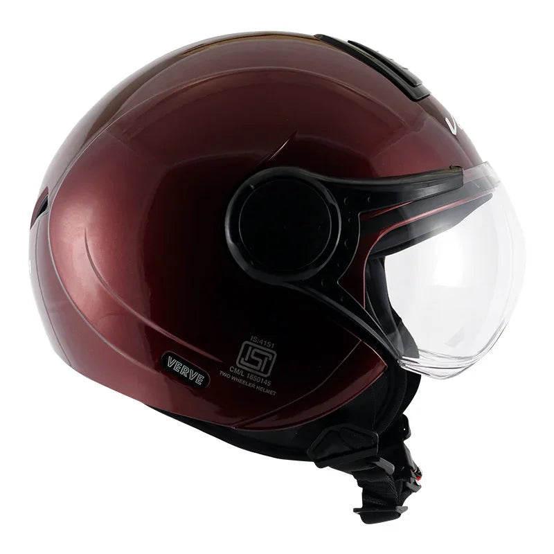 Vega Verve Burgundy Helmet - Biker.Store - www.biker.store