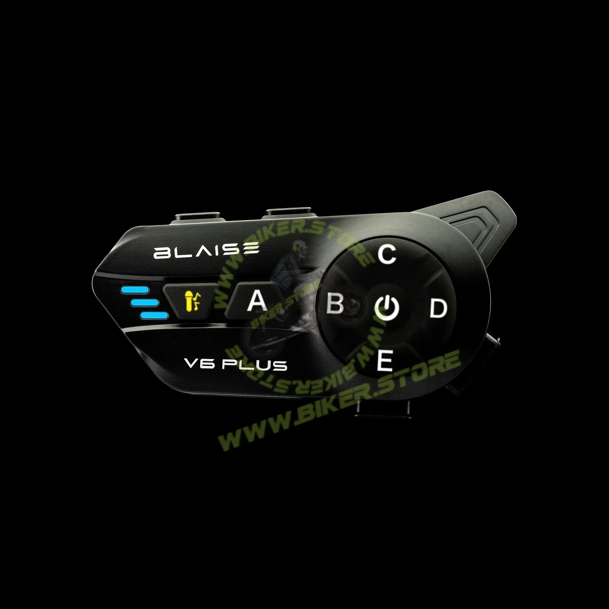 Blaise V6 Plus Motorcycle Helmet Intercom - 1200M Range - 6 Riders Multi-Pairing Bluetooth System - Biker.Store - www.biker.store