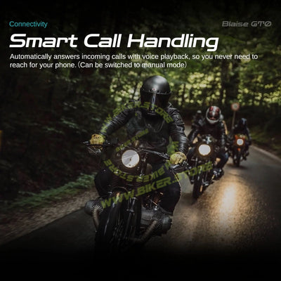 Blaise GT0 Motorcycle Helmet Bluetooth Headset – 1000mAh Battery, 30-Hour Talk Time & IPX6 Waterproof - Biker.Store - www.biker.store