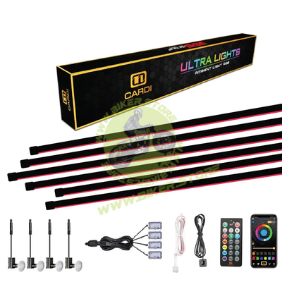 Cardi | K3 Plus 7th Gen, 14-in-1 | Ambient Smart LED Light Strip Kit for Interior Car Lighting | Universal Atmosphere Ambient Lighting Solution with App control - Biker.Store - www.biker.store