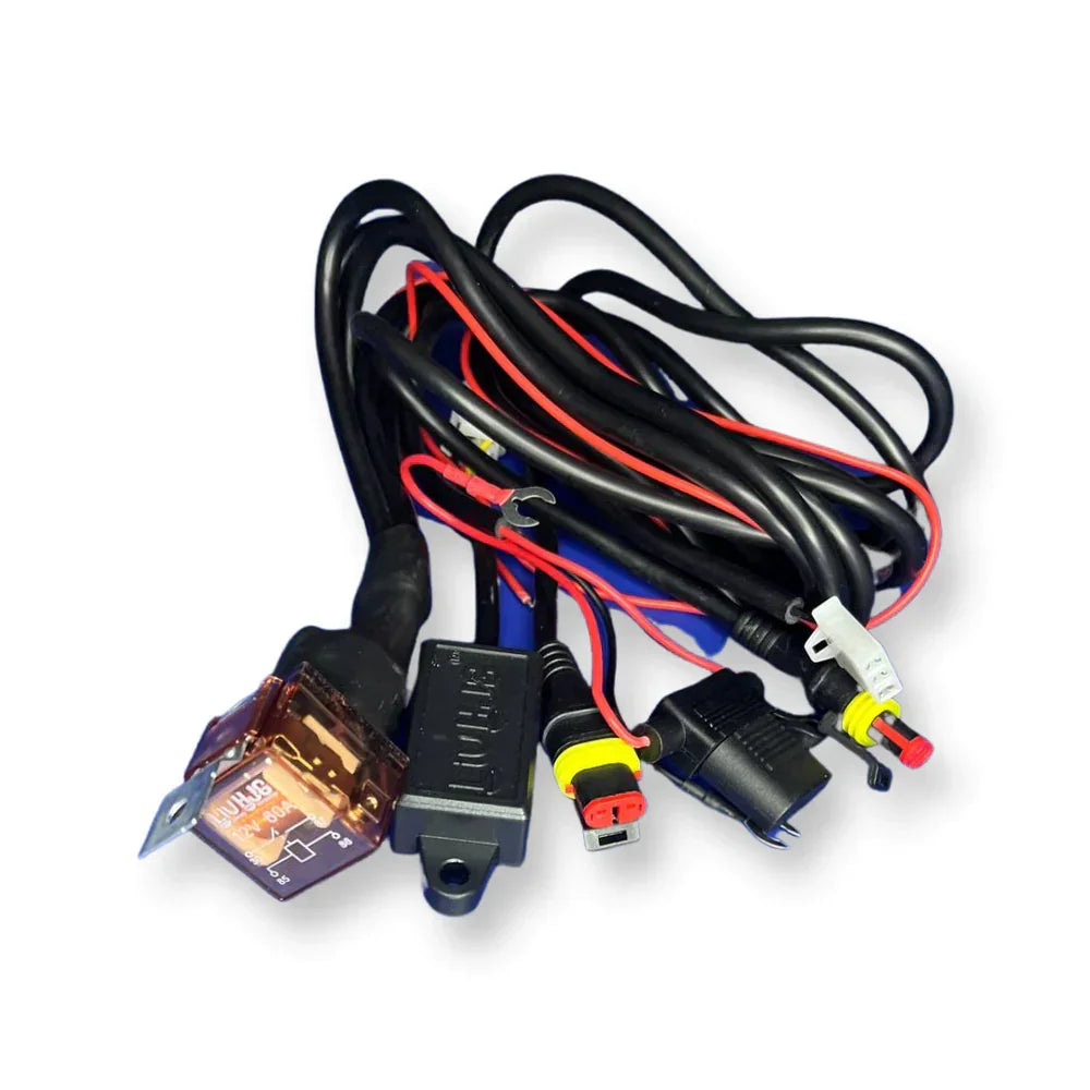 HJG Wiring Harness Kit - Foglight Wiring Harness Kit (2 Colour, 3 Wire) - Biker.Store - www.biker.store