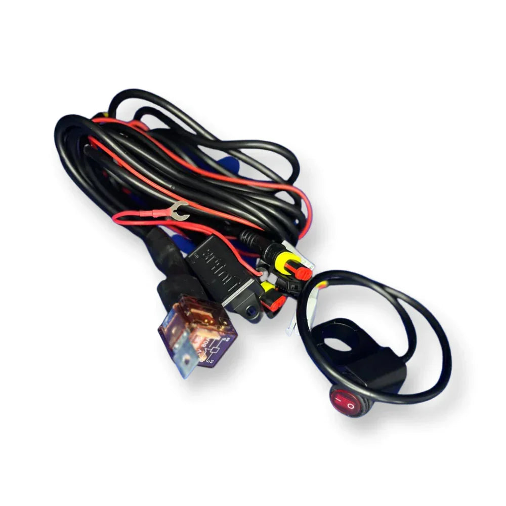 HJG Wiring Harness Kit - Foglight Wiring Harness Kit (2 Colour, 3 Wire) - Biker.Store - www.biker.store