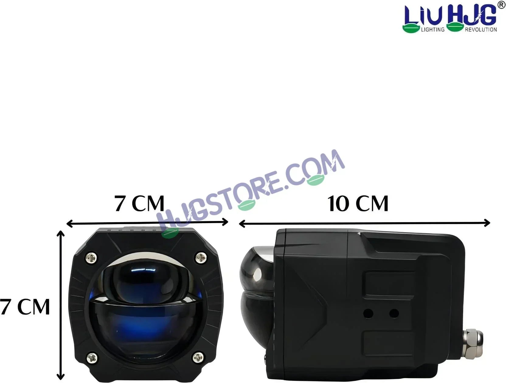 HJG Gorilla Fog with Wiring Harness Kit Combo Dual Lens 120W Gorilla Projector Foglight New Model with Wiring Foglight Ultra Wide Dual Intensity LED Driving Fog Lights White/Yellow 120W Universal For All Cars & Bikes LIU HJG Gorilla Foglight Combo Kit - Biker.Store - www.biker.store