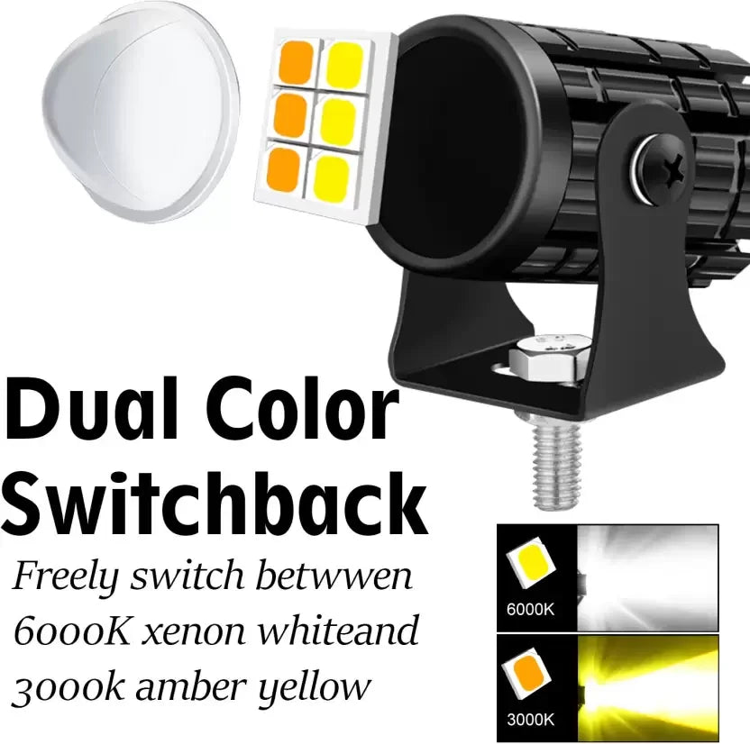 Universal Mini Drive Foglight Car Suv Bike LED Light Motorcycle Fog Lamps Mini Driving Lights Fog Lamp Motorbike LED (12 V, 20 W) (Universal For Bike, Pack of 2) - Biker.Store - www.biker.store