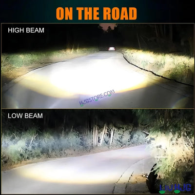 HJG M2 Mini 70W H4 New Model LED Bulb AC/DC Headlight LED Bulb White Beam 70W HJG M2 70W H4 LED for Bike Car Light H4 LED with Fan Bulb 7000LM 70W Conversion Kit Hi/Lo Beam Headlight 12V/24V for Motorcycle/Car, Set of 1, M2 Mini 7000 LM 70W, White Hi/Lo - Biker.Store - www.biker.store