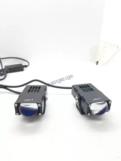HJG Waymaker Fog Light Dual Colour Fog Light Mini Drive Yellow White & Red Devil Eye Slim Drive Light Version 4 With Red Devil Eye And Wiring With Canbus Universal For All Cars and Motorcycles (2Pcs) HJG - Biker.Store - www.biker.store