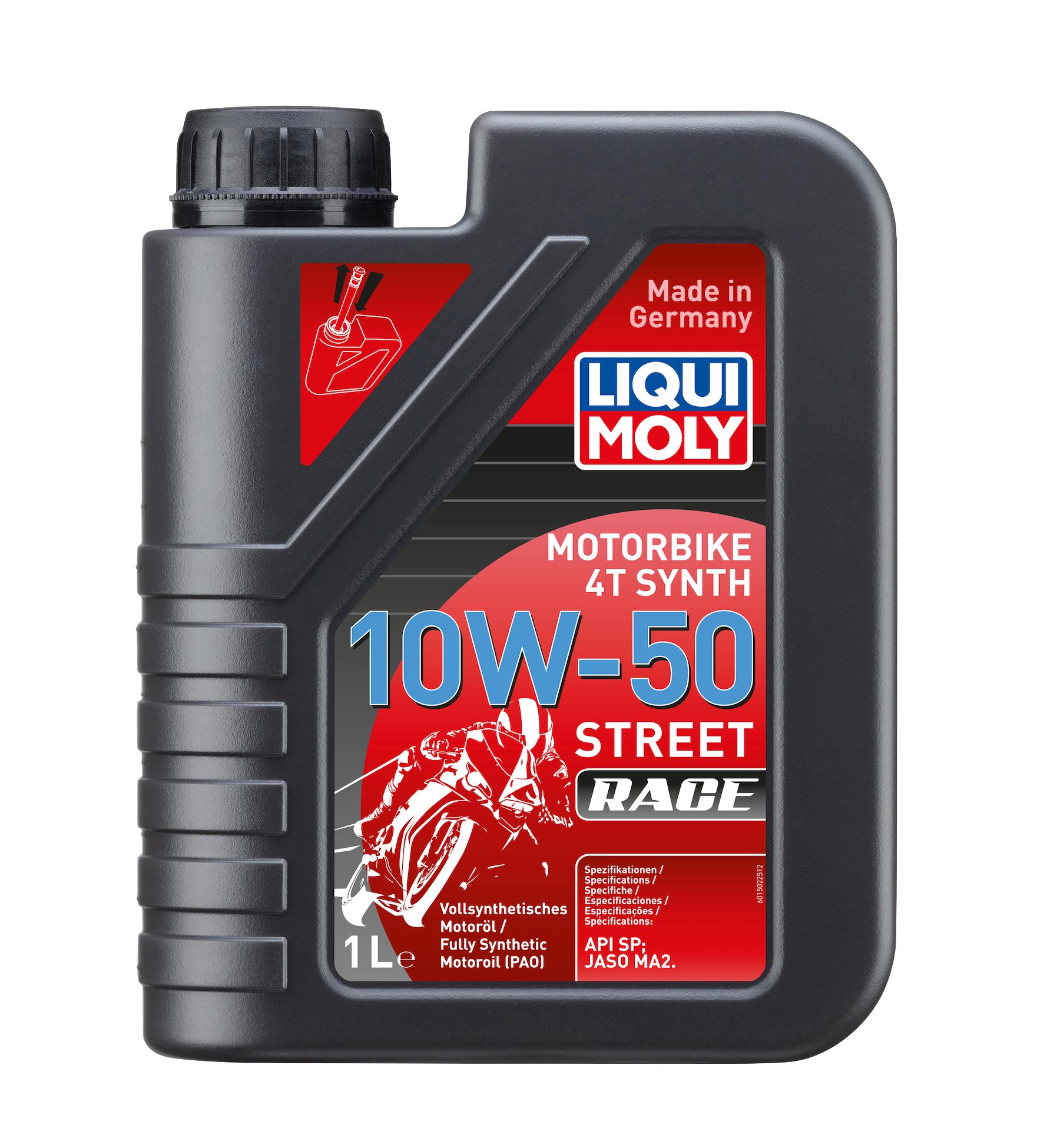 Liqui Moly Motorbike 4T Synth 10W-50 Street Race (1L) - Biker.Store - www.biker.store