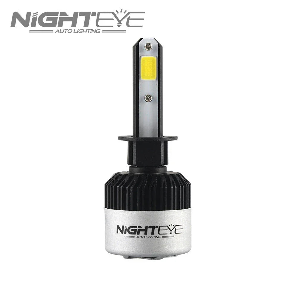 ORIGINAL NIGHTEYE H1 LED Headlight Bulb for Car and Bike White, 72 Watt, 2 Bulbs - 9000 Lumens ULTRA BRIGHT, Type H1 - Biker.Store - www.biker.store