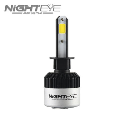 ORIGINAL NIGHTEYE H1 LED Headlight Bulb for Car and Bike White, 72 Watt, 2 Bulbs - 9000 Lumens ULTRA BRIGHT, Type H1 - Biker.Store - www.biker.store