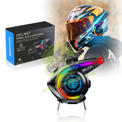MOTO GENIUS Y70 High Version Motorcycle Wireless Helmet Bluetooth Headset V5.3 – Hands-Free Speaker, Outdoor Riding, Intercom, Music & Call Support - Biker.Store - www.biker.store