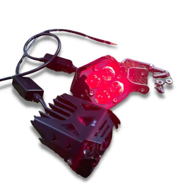 HJG 4X4 Original Devil Eye (3 in 1) Fog Light 120W (Red + White + Yellow) 4 LED Laser Spotlight For Bike/Car/Thar/Jeep (Pair) - Biker.Store - www.biker.store