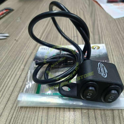 Domino 2 x 3 Way Switch Double On Off On Switch for Motorcycle Handlebar - Biker.Store - www.biker.store
