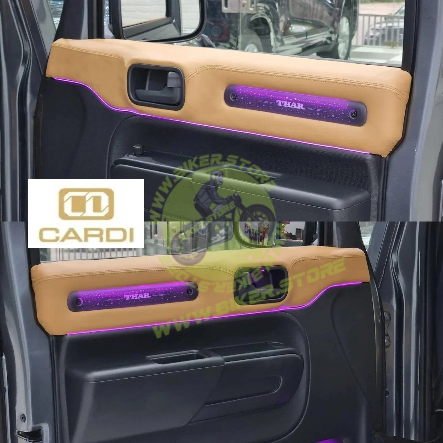 Cardi Ambient Smart LED Ambient Light Strip Kit for Interior Car Lighting, Universal Atmosphere Lamp K3 Plus 7th Gen, 13-in-1 Ambient Lighting Solution. for Mahindra Thar with App and Remote control - Biker.Store - www.biker.store