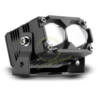 Genome Double Lens, Dual Color Projectors (100W, Grill/Driving/Fog Lights) - Biker.Store - www.biker.store