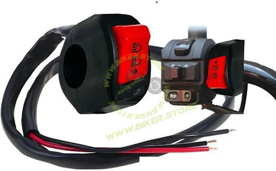 BIKERSTORE.IN 22mm Universal Motorcycle Switch ON/ON/OFF Connector Button Switch Handlebar Clip-on Handle Bar - Biker.Store - www.biker.store