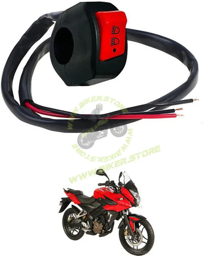 BIKERSTORE.IN 22mm Universal Motorcycle Switch ON/ON/OFF Connector Button Switch Handlebar Clip-on Handle Bar - Biker.Store - www.biker.store