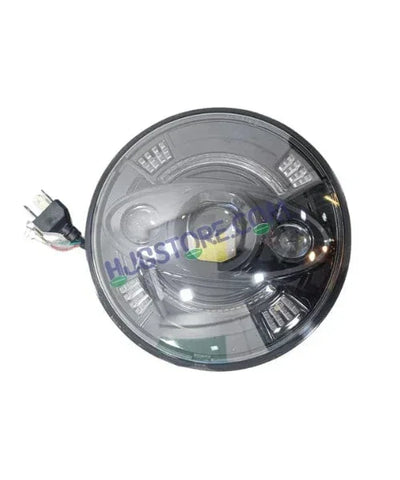 HJG New 100W Tri Projector 7 Inch Headlight Assembly C-194 100W White LED Headlight New Model 3 Projector Lens Headlight Assembly for Royal Enfield | 80-100W CREE/Osram LED Chip Multi color White/Yellow Compatible with Royal Enfield, Jeep, Thar, Gypsy - Biker.Store - www.biker.store