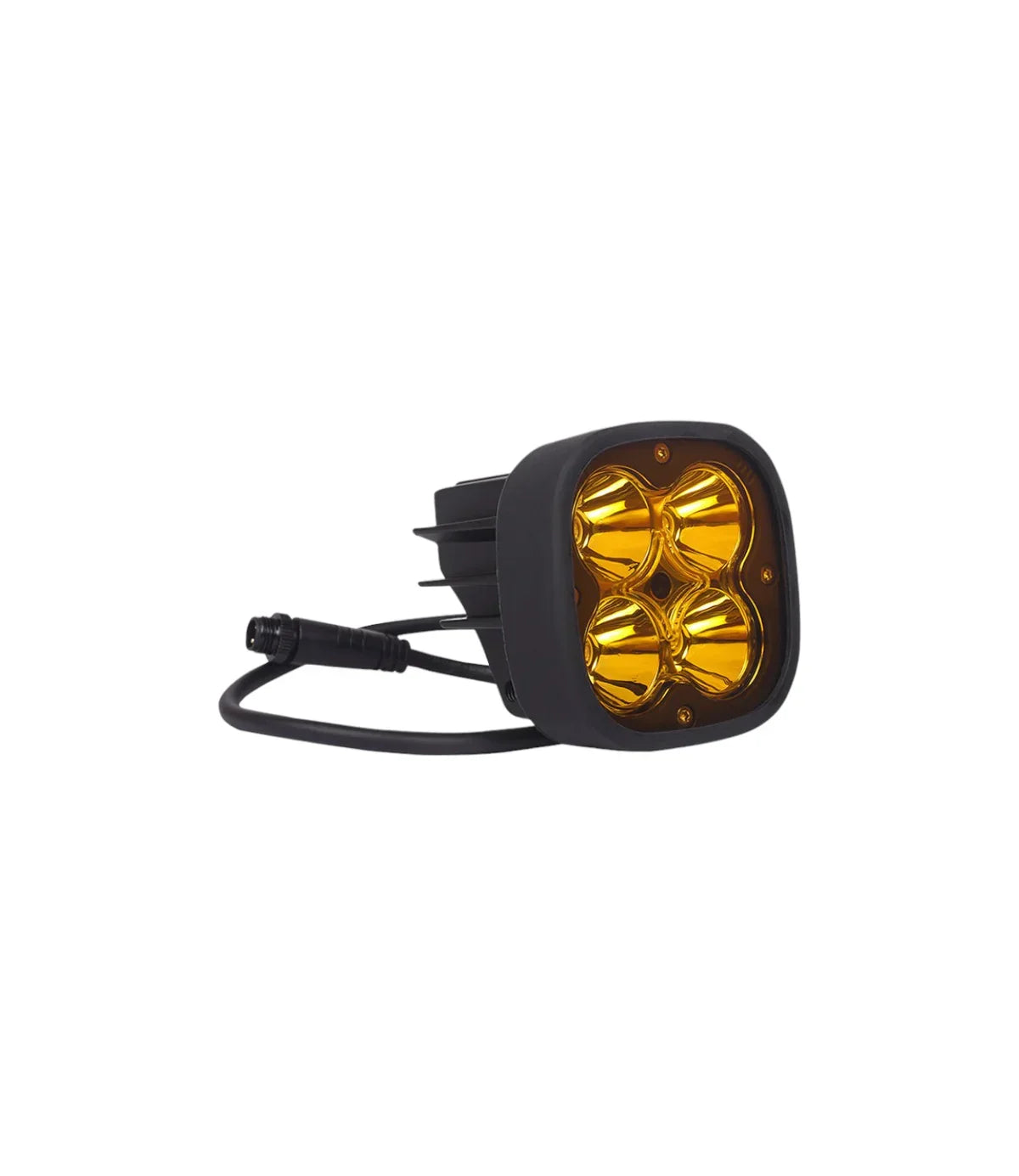 Original HJG 4x4 LED with Brightness Controller Switch Fog Light: 120W-12V White, Yellow Filter Cap - Biker.Store - www.biker.store