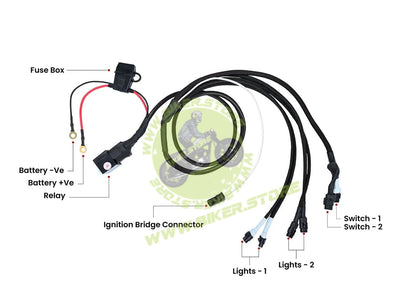 Maddog Dual Wire Harness Pro - Biker.Store - www.biker.store