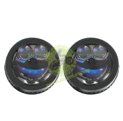 AES FX Automotive Bi-LED Fog Projector Retrofit Kit – 3 Inch Double Laser Lens, 45W/65W High Power, 3000K Yellow/4300K/5500K White Light, Universal Fog Lamp Upgrade - Biker.Store - www.biker.store