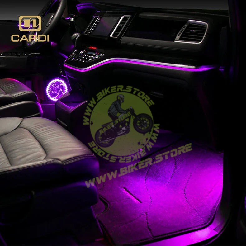 Cardi | K3 Plus 7th Gen, 6-in-1 | Ambient Smart LED Light Strip Kit for Interior Car Lighting | Universal Atmosphere Ambient Lighting Solution with App control - Biker.Store - www.biker.store