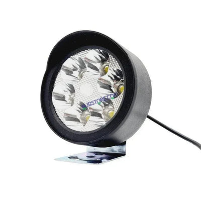 HJG 6 LED Yellow Fog Lights for Bikes and Cars High Power, Heavy clamp and Strong ABS Plastic. (6 led Cap Set with Switch) Yellow Only with Flash Mode - Biker.Store - www.biker.store