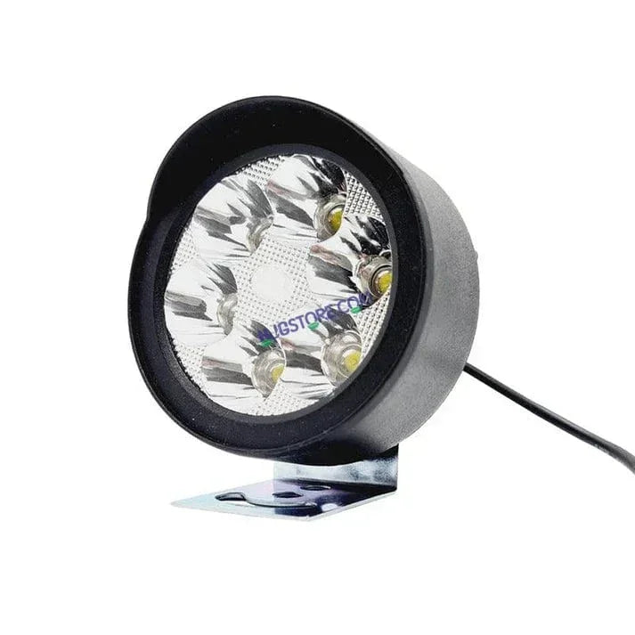 HJG 6 LED Yellow Fog Lights for Bikes and Cars High Power, Heavy clamp and Strong ABS Plastic. (6 led Cap Set with Switch) Yellow Only with Flash Mode - Biker.Store - www.biker.store