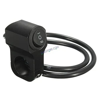 HJG Handlebar Switch 3 Way Universal 12V Handlebar CNC Metal Switch (3-Way) for All Bikes and Motorcycles HJG On-Off-On Headlight Fog Brake Light Switch Fit For All Motorcycles (Black) - Biker.Store - www.biker.store