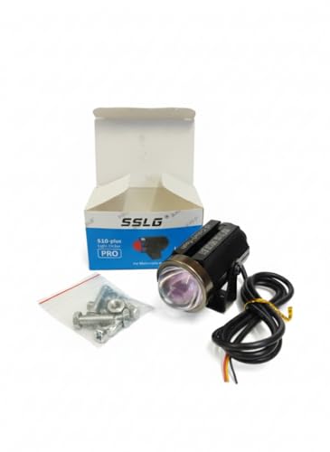 SSLG S10-Plus Pro Light Flasher for Motorcycle, LED Fog Light with Mounting Hardware|B0GHGC1JX5