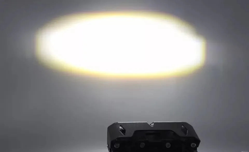 HJG Original 90W Mega Drive 3 Lens Dual Color White/Yellow LED Foglights (Set of 2) - Biker.Store - www.biker.store