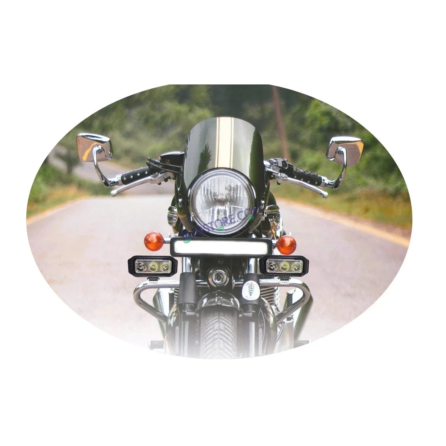 HJG 3 LED Heavy New Model 40W Fog Light Waterproof CREE LED Fog Light with 3 Mode Function High Beam/Low Beam & Flashing for Bike/Motorcycle and Cars (40W, Black, 1 PC) - Biker.Store - www.biker.store