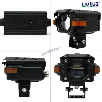 HJG NightBreaker Gorilla Dual Projector Lens Foglight 120W Dual Lens Projector Lens Fog Light 120W Foglight Ultra Wide Dual Intensity LED Fog Lights White/Yellow Universal For All Cars & Bikes Hazard Indicator LIU HJG NightBreaker P107 Fog Red Amber DRL - Biker.Store - www.biker.store