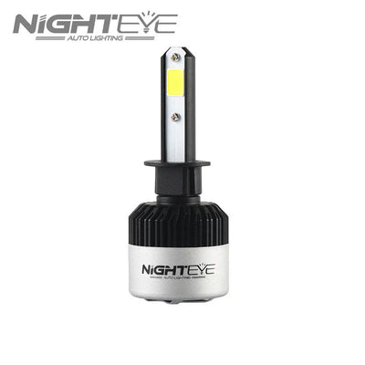 ORIGINAL NIGHTEYE H1 LED Headlight Bulb for Car and Bike White, 72 Watt, 2 Bulbs - 9000 Lumens ULTRA BRIGHT, Type H1 - Biker.Store - www.biker.store