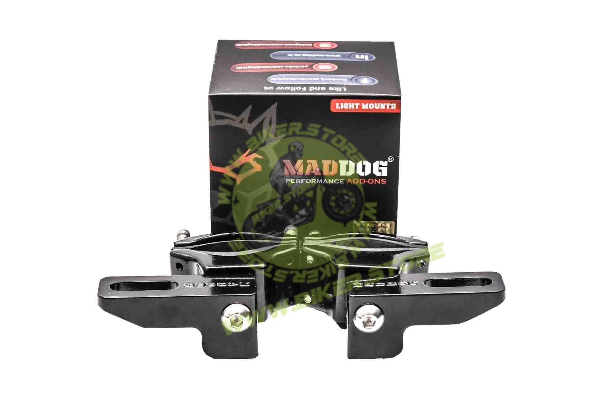 Maddog Universal Light Mounts (16mm-38mm) - Biker.Store - www.biker.store