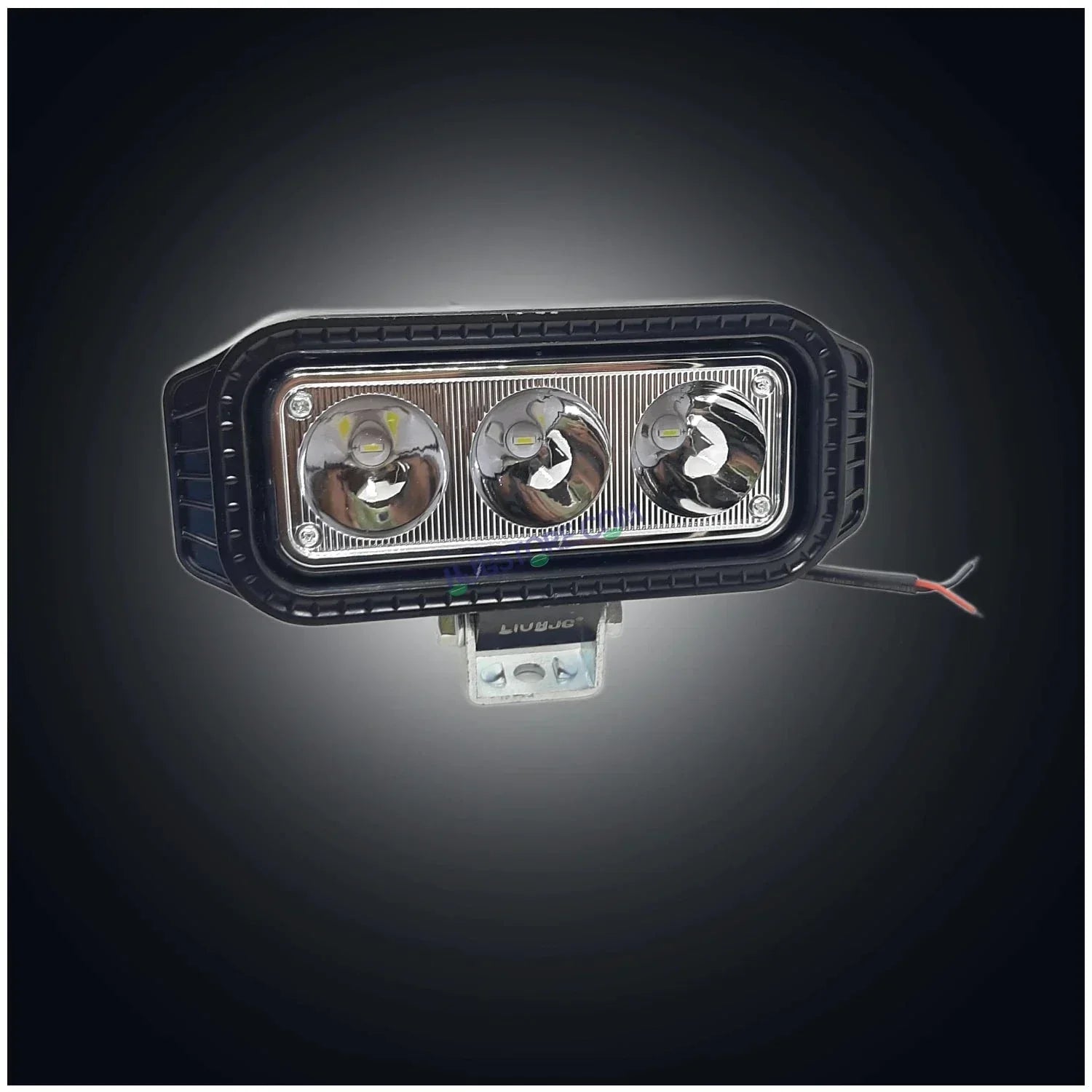 HJG 3 LED Heavy New Model 40W Fog Light Waterproof CREE LED Fog Light with 3 Mode Function High Beam/Low Beam & Flashing for Bike/Motorcycle and Cars (40W, Black, 1 PC) - Biker.Store - www.biker.store