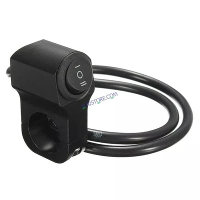 HJG Handlebar Switch 3 Way Universal 12V Handlebar CNC Metal Switch (3-Way) for All Bikes and Motorcycles HJG On-Off-On Headlight Fog Brake Light Switch Fit For All Motorcycles (Black) - Biker.Store - www.biker.store