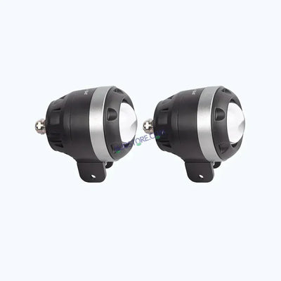 HJG 123 Single Lens 120W Foglight New Model with Power Adaptor Foglight Ultra Wide Dual Intensity LED Driving Fog Lights White/Yellow (2*60W = 120W Total) Universal For All Cars & Bikes - Biker.Store - www.biker.store