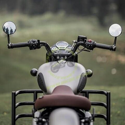 Handle Bar End Mirror Pair Round Convex For New Classic Reborn/New Bullet/Hunter/Meteor 350/Super Meteor 650/Containental GT/Interceptor/Himalayan 411,450/Scram 411/Guerrilla 450|B0FQWGG8KD