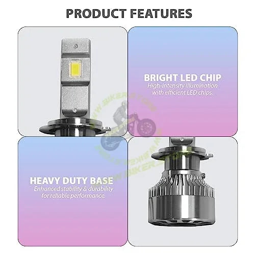 Phoenix H7 LED Headlight Bulb 12V 6000K (1 Set) - Biker.Store - www.biker.store