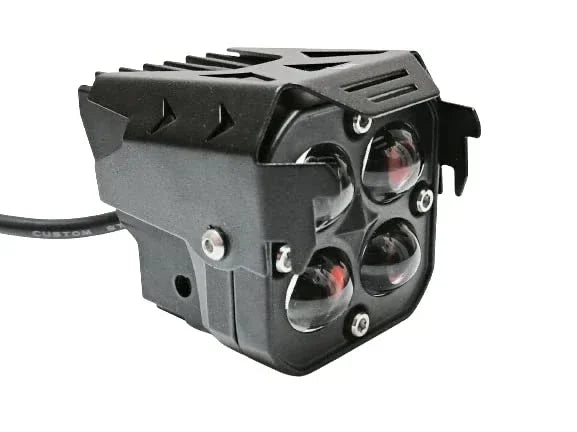 Original HJG 3-in-1 HJG Fog Light: 120W-12V Red, White, Yellow! Illuminate Your Ride with 4 LED Laser Widelight. Perfect for Bike, Car, Thar, Jeep Adventures - Biker.Store - www.biker.store