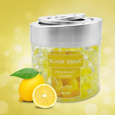 Black Odor Super Fragrance Black Odor Car Air Freshener B0-10| 130g Bubble Gel Balls | Long-Lasting Scent for Home, Office, Car, Bathroom & Closet | Odor Eliminator & Room Deodorizer (Lemon) - Biker.Store - www.biker.store
