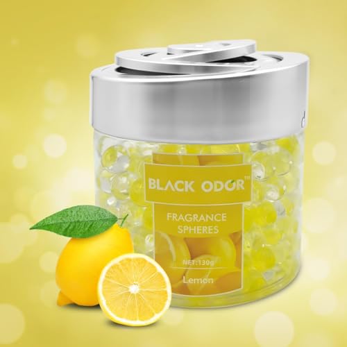 Black Odor Super Fragrance Black Odor Car Air Freshener B0-10| 130g Bubble Gel Balls | Long-Lasting Scent for Home, Office, Car, Bathroom & Closet | Odor Eliminator & Room Deodorizer (Lemon) - Biker.Store - www.biker.store