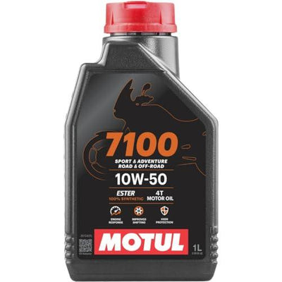 Motul 7100 4T API SN Fully Synthetic Ester Petrol Engine Oil for Bikes, 10W50 - 1L - Biker.Store - www.biker.store