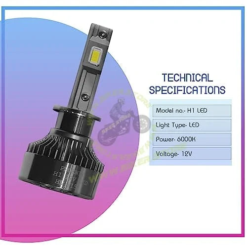 Phoenix H1 LED Headlight Bulb 12V 6000K (1 Set) - Biker.Store - www.biker.store