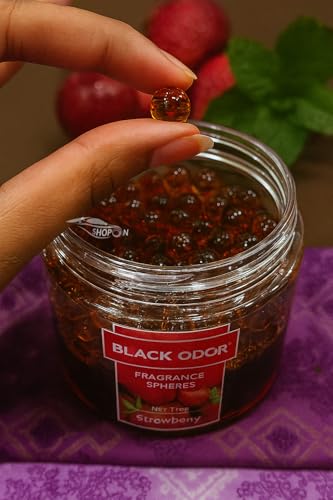 Black Odor In Many Fragrance Spheres – Premium Long Lasting Aroma Beads (130g) Pack of 1 Pcs (Strawberry) - Biker.Store - www.biker.store
