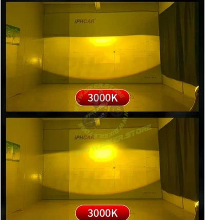 IPHCAR M617 3 Inch BI-LED (TRI COLOR) Laser Fog Lamp Projector 3 Inch High/Low beam With Integrated HID | For Four Wheelers - Biker.Store - www.biker.store