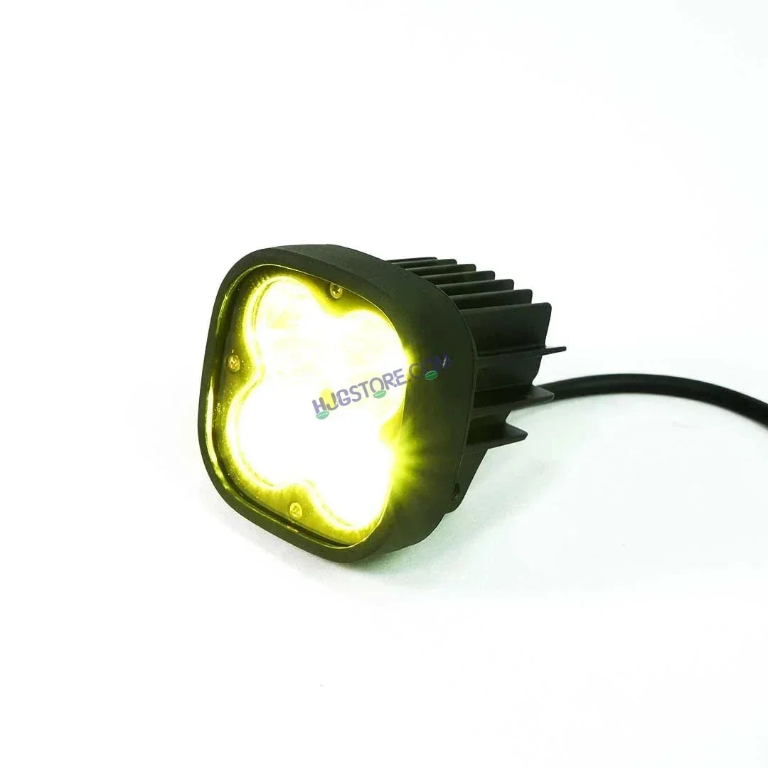 HJG 120W 4x4 4 LED CREE Spirit Model LIU HJG 60w Fog Light Auxiliary Light For All Motorcycles White With Yellow Filter Cap (Set of 2) HJG 4x4 CREE Spirit Model - Biker.Store - www.biker.store