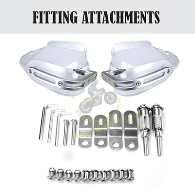 MG Universal Hand Guard Knuckle Guard Brake/Clutch Lever Guard Protector/Wind Deflector for All Bikes (Pack of 2) High End Protection with Hardened Aluminium Knuckle Protection - Biker.Store - www.biker.store