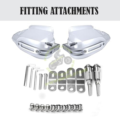 MG Universal Hand Guard Knuckle Guard Brake/Clutch Lever Guard Protector/Wind Deflector for All Bikes (Pack of 2) High End Protection with Hardened Aluminium Knuckle Protection - Biker.Store - www.biker.store